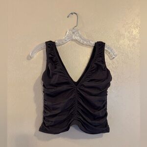 NWOT Free People Movement Good Karma Ruched  V-neck tank sz M/L